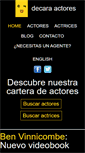 Mobile Screenshot of decara-actores.com